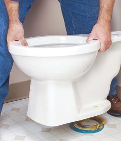 how to properly remove an old toilet seat